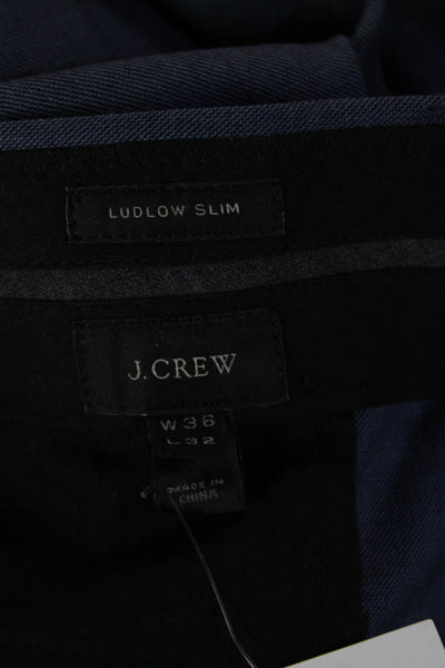 J Crew Men's Dark Blue Wool Dress Pants Size XL