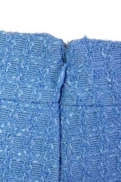 Aqua Women Mini Skort Blue Polyester Solid Size L