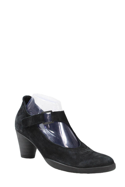 Arche Womens Solid Suede Mary Jane Heels Black Size 40 10