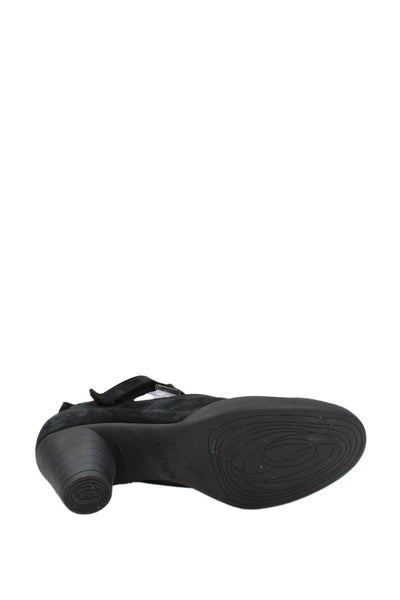 Arche Womens Solid Suede Mary Jane Heels Black Size 40 10