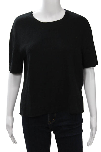 Zara Womens Basic Black Short Sleeve T-Shirt Size S