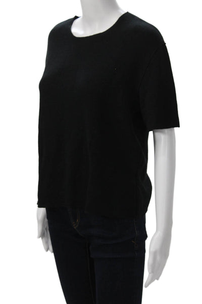Zara Womens Basic Black Short Sleeve T-Shirt Size S