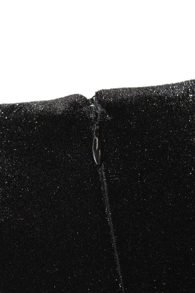 Calvin Klein Women Sheath Wrap Black V-Neck Long Sleeve Dress Size 6