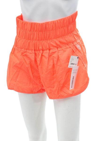FP Movement Unisex Orange Beach Solid Polyamide Shorts Size S