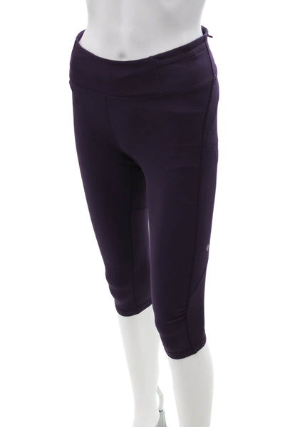Lululemon Women Purple Nylon Capri Leggings Size 6