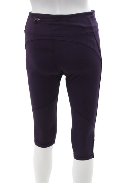 Lululemon Women Purple Nylon Capri Leggings Size 6