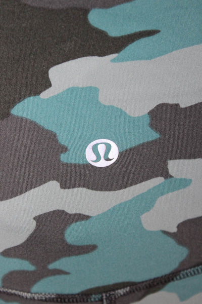 Lululemon Women Ankle Leggings Black Camouflage Size 4