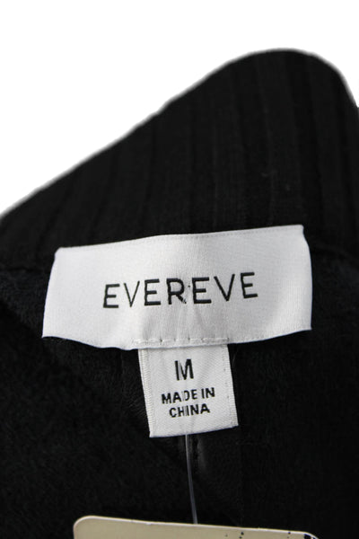 Evereve Women Straight Pencil Skirt Black Knee Length Size M