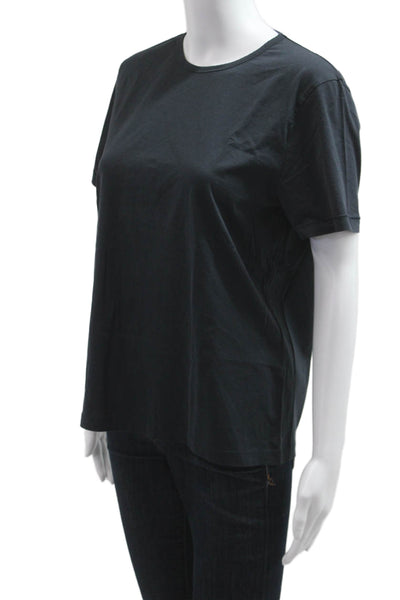 La Bagatelle Women Basic Black Crew Neck Short Sleeve T-Shirt Size S