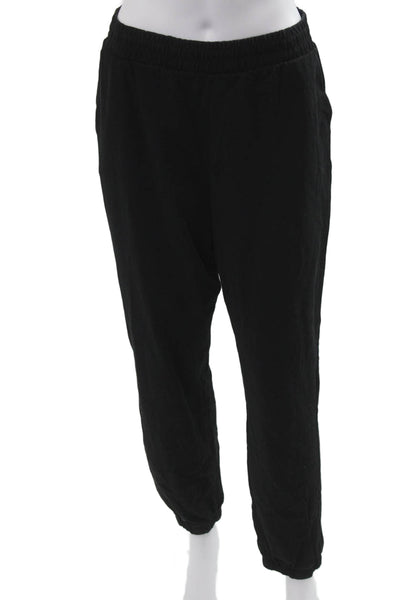 Zara Unisex Jogger Sweatpants Black Cotton Size M