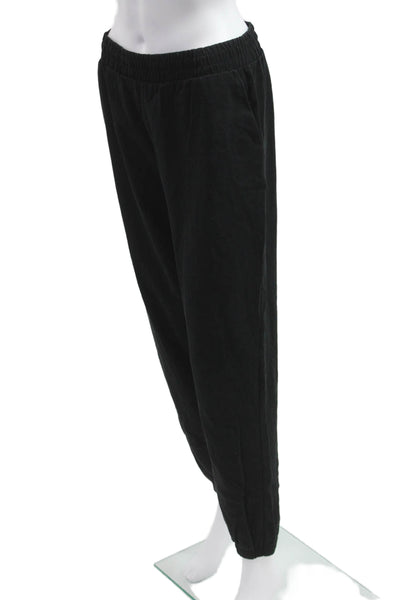 Zara Unisex Jogger Sweatpants Black Cotton Size M