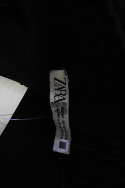 Zara Unisex Jogger Sweatpants Black Cotton Size M