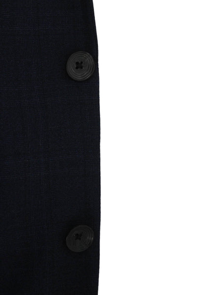Barneys New York Mens 2 Piece Dark Blue Wool Suit Button Collared Size 40
