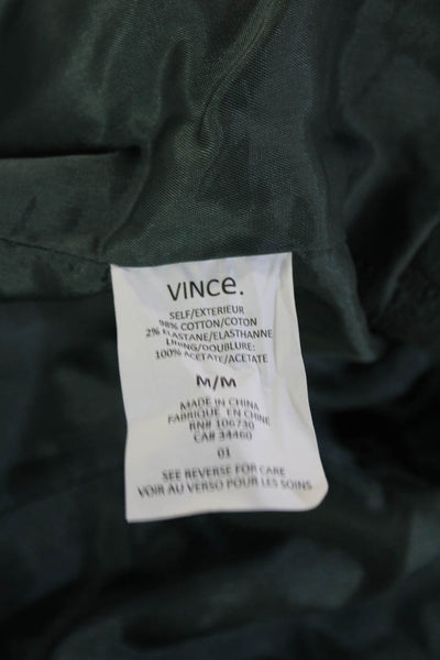 Vince Womens Army Green Mock Neck Jacket Size M