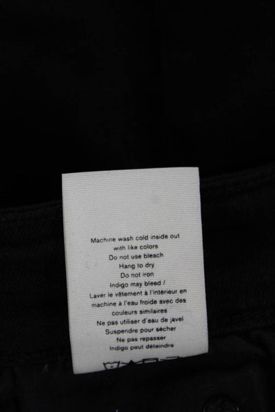 Rag & Bone Womens Cropped Black Cotton High Rise Pants Size 28