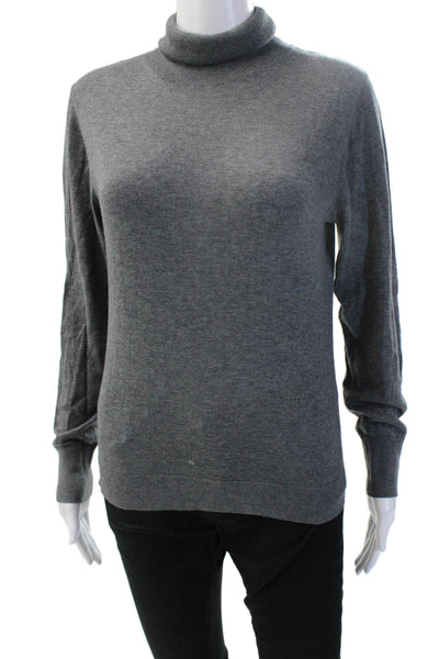 Zara Women Pullover Sweater Turtleneck Gray Long Sleeve Size L