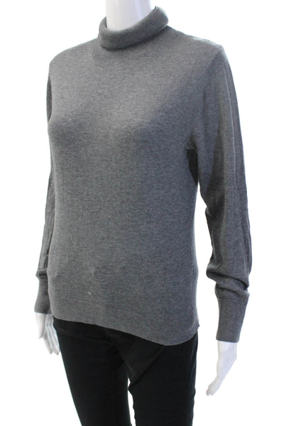 Zara Women Pullover Sweater Turtleneck Gray Long Sleeve Size L