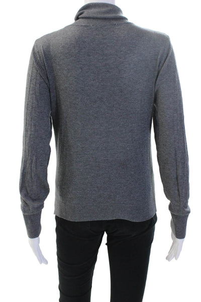 Zara Women Pullover Sweater Turtleneck Gray Long Sleeve Size L