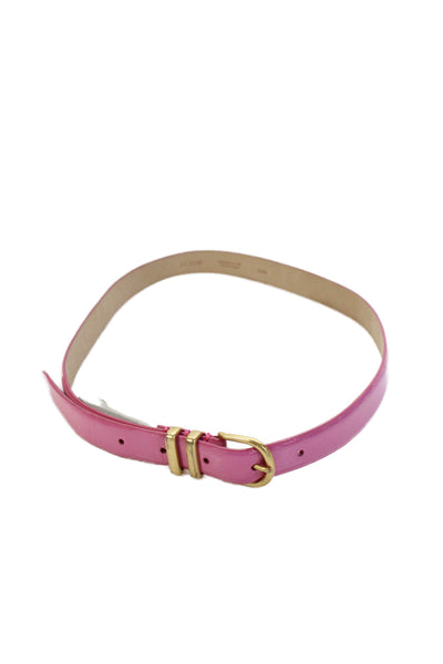 J Crew Womens Patent Leather Skinny Belt Pink Size Extra Small
