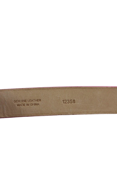 J Crew Womens Patent Leather Skinny Belt Pink Size Extra Small