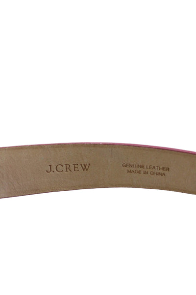 J Crew Womens Patent Leather Skinny Belt Pink Size Extra Small
