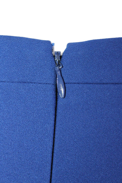 J Crew Womens A-Line Mini Skirt Blue Petite Size 00