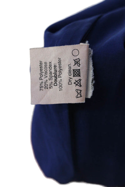 J Crew Womens A-Line Mini Skirt Blue Petite Size 00