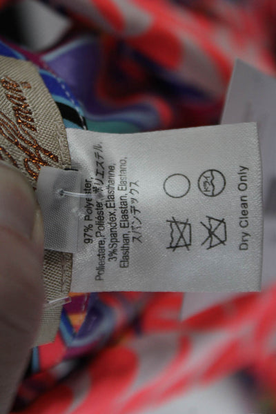 Mara Hoffman Women Tunic Collared Sleeveless Button Up Aztec Pink Size XS