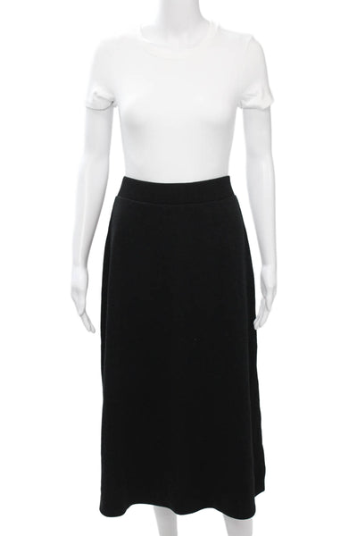 Zara Womens A-Line Skirt Black Polyester Viscose Elastane Size M