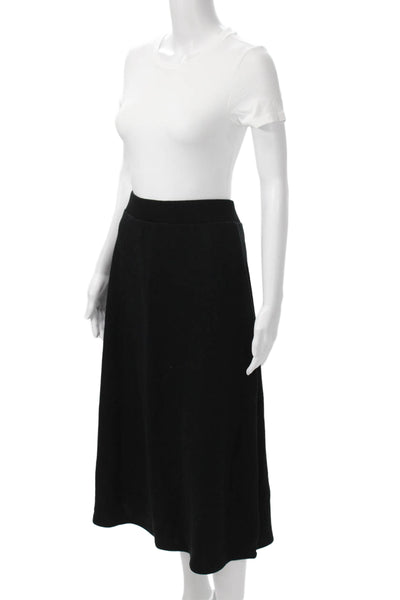 Zara Womens A-Line Skirt Black Polyester Viscose Elastane Size M