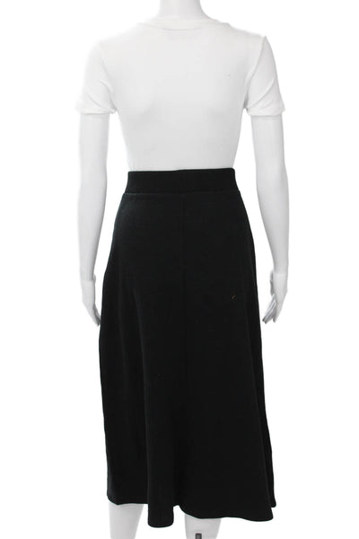 Zara Womens A-Line Skirt Black Polyester Viscose Elastane Size M