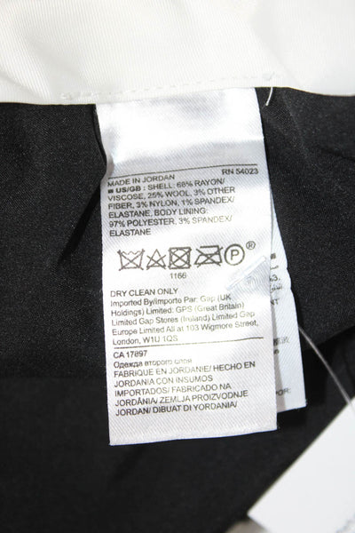 Banana Republic Women Ankle Dress Pants Dark Gray Button Size 2