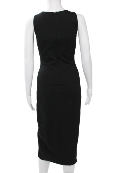 Zara Trafaluc Womens Bodycon Pencil Dress Black Sleeveless Round Neck Size M