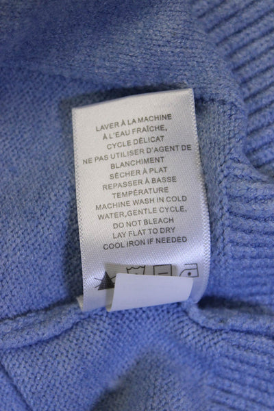 Renuar Women Light Blue Turtleneck Pullover Sweater Long Sleeve Size S