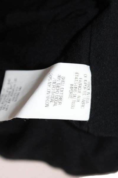 Helmut Womens Black Wrap Midi Skirt Micro Modal Size 31