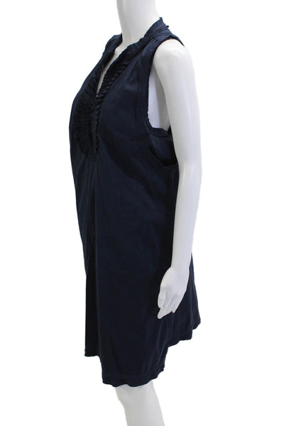 Alfani Womens Dark Blue Sleeveless V-Neck Shift Tank Dress Size 12