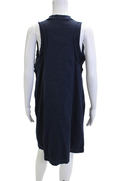 Alfani Womens Dark Blue Sleeveless V-Neck Shift Tank Dress Size 12