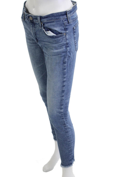 Adriano Goldschmied Womens Skinny Ankle Jeans Blue Mid Rise Size 30