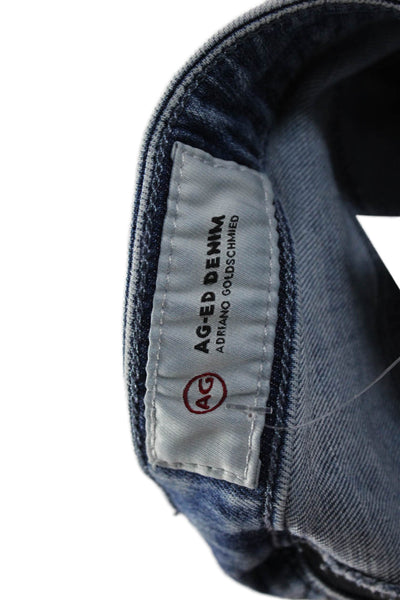 Adriano Goldschmied Womens Skinny Ankle Jeans Blue Mid Rise Size 30