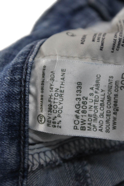 Adriano Goldschmied Womens Skinny Ankle Jeans Blue Mid Rise Size 30