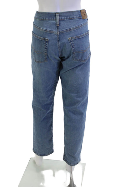 Levis Unisex Mom Straight Jeans Blue 90s Button Fly Size 33