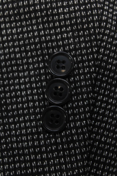 Pierre Cardin Paris Mens Wool Check Suit Jacket Dark Gray Size 42