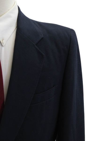 Kuppenheimer Mens Dark Blue Wool Blazer Button Size 42
