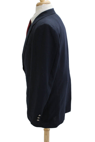 Kuppenheimer Mens Dark Blue Wool Blazer Button Size 42