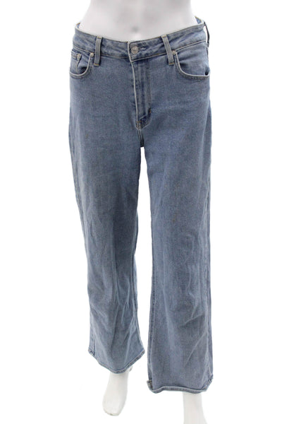Just Black Denim Womens Boyfriend Wide Leg Jeans Blue Size 28
