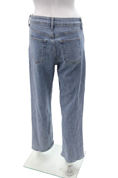 Just Black Denim Womens Boyfriend Wide Leg Jeans Blue Size 28