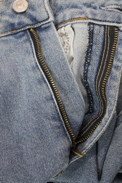 Just Black Denim Womens Boyfriend Wide Leg Jeans Blue Size 28