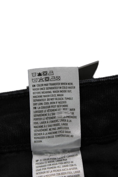 American Eagle Outfitters Womens Black Boyfriend Mom Jeans Tall Size 6