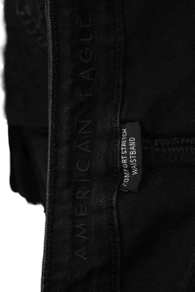 American Eagle Outfitters Womens Black Boyfriend Mom Jeans Tall Size 6