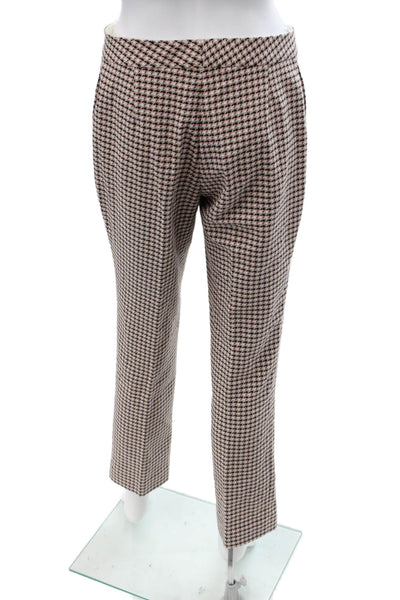 Altuzarra Womens Ankle Dress Pants Black Check Size 36